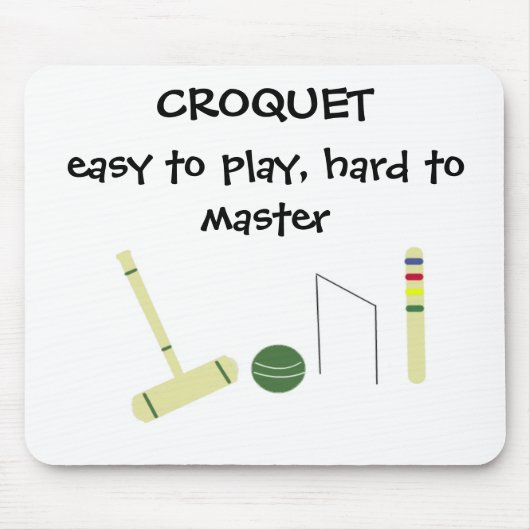 Spiel des Krokets Mousepad (Vorne)