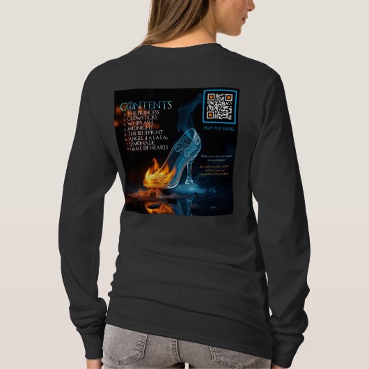 Spiel des langen Ärmelns-T - Shirt (Rückseite)