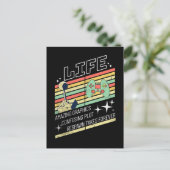 Spiel des Lebens Funny Retro Gamer Postkarte (Stehend Vorderseite)