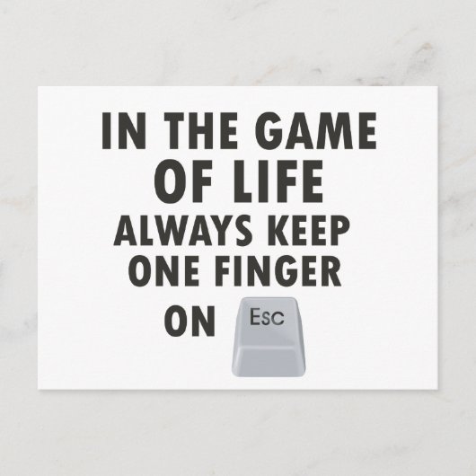 Spiel des Lebens Postkarte (Vorderseite)