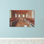 Spiel des Racquets Leinwanddruck (Insitu (Holzboden))