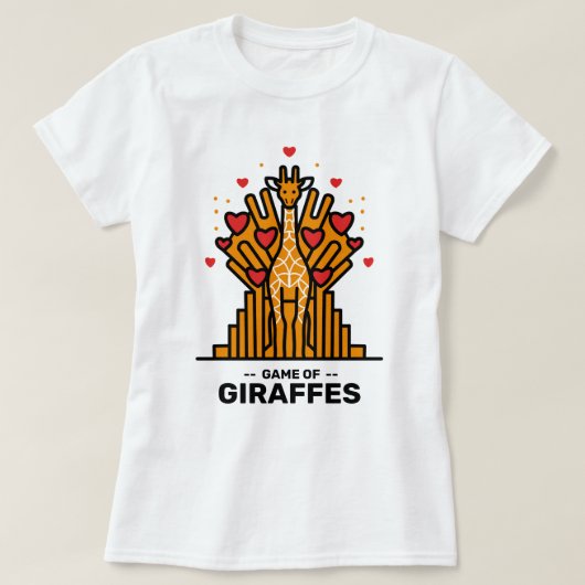Spiel des T - Shirt Giraffen (Design vorne)