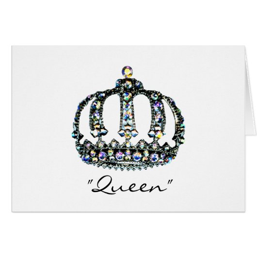 Spiel einer Tiara Queen-Karte (Vorderseite (Horizontal))