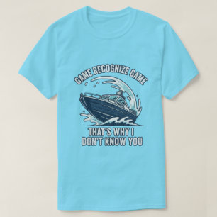 Spiel erkennt Spiel Boating Fishing Grafik T-Shirt