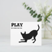 SPIEL: Es ist gut für dich Postkarte (Stehend Vorderseite)