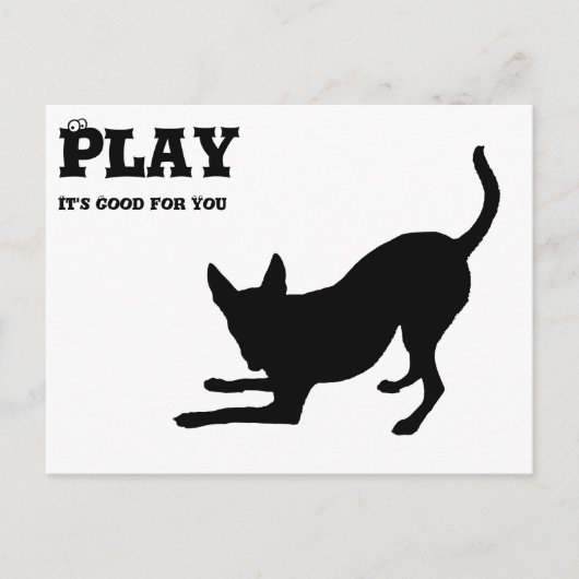 SPIEL: Es ist gut für dich Postkarte (Vorderseite)