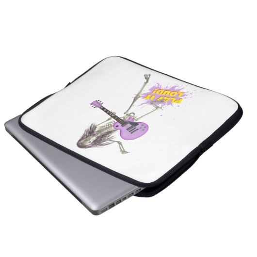 Spiel es laut! laptopschutzhülle (Vorne Knopf)