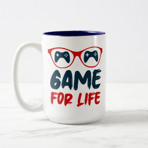 Spiel für das Leben Zweifarbige Tasse