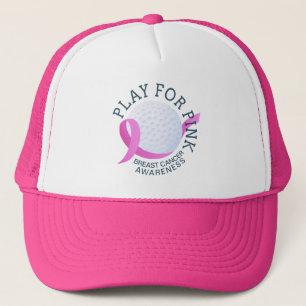 Spiel für rosa Brustkrebs Hut Truckerkappe