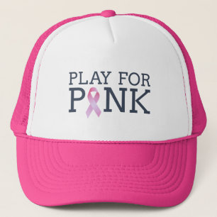 Spiel für rosa Brustkrebs Hut Truckerkappe