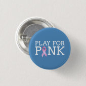 Spiel für rosa Brustkrebs | Schaltfläche Button (Vorne & Hinten)