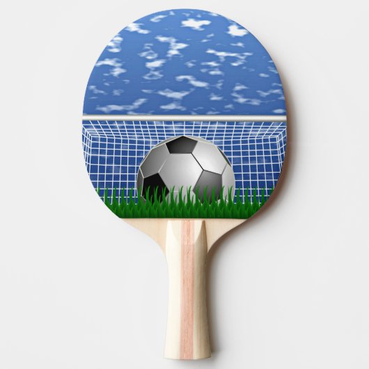Spiel Fußball, Fußball und Ball Tischtennis Schläger (Vorderseite)