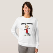 Spiel-Fußball-T-Shirts und Geschenke des Jungen-I T-Shirt (Vorne ganz)