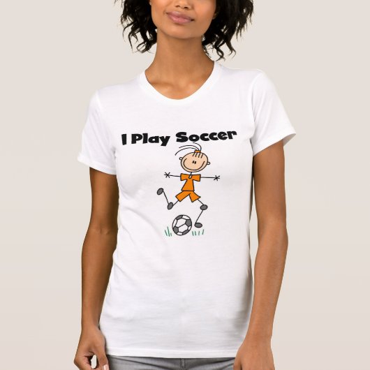 Spiel-Fußball-T-Shirts und Geschenke des Mädchen-I T-Shirt (Vorderseite)