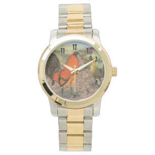 Spiel-Geflügel auf dem Bauernhof Armbanduhr
