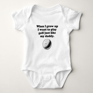 Spiel-Golf mögen meinen Vati Baby Strampler