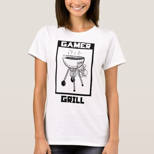 Spiel-Grill-T - Shirt - Gamer-Mode (Vorderseite)