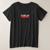 Spiel Große Größe T-Shirt (Design Rückseite)