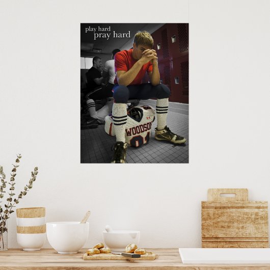 Spiel hart... Beten Sie Hard Poster (Küche)