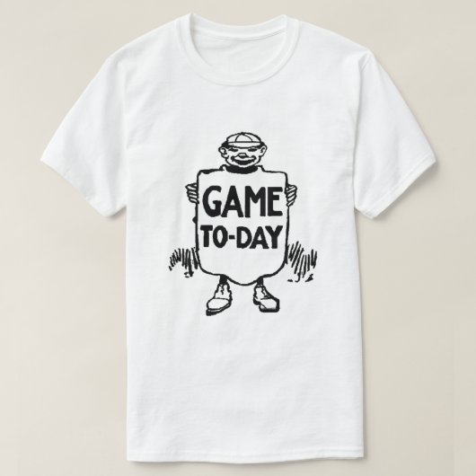 Spiel Heute T-Shirt (Design vorne)
