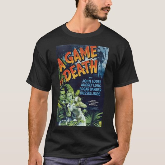 Spiel, Horror Vintage Poster T-Shirt (Vorderseite)
