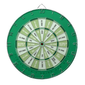 Spiel in Grün trinken Dartscheibe