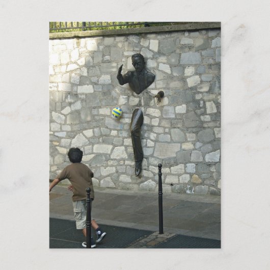 Spiel in Montmartre Postkarte (Vorderseite)