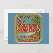 Spiel in OZARKS Arkansas Missouri Postkarte (Vorne/Hinten)