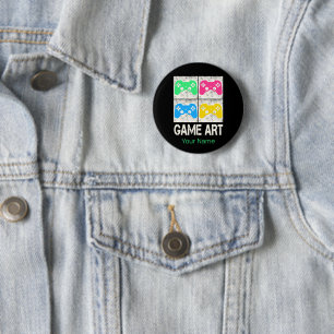 Spiel Kunst Vintage Gamepad Retro Controller Gamer Button