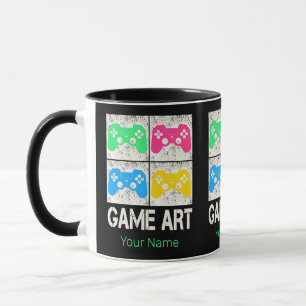 Spiel Kunst Vintage Gamepad Retro Controller Gamer Tasse
