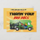 Spiel-LKW danken Ihnen Dankeskarte (Vorne/Hinten)