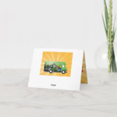 Spiel-LKW-Party danken Ihnen Mitteilungskarten (Rückseite)