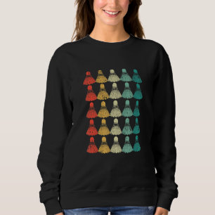 Spiel Match Racket Ball Retro Vintag Badminton Shu Sweatshirt