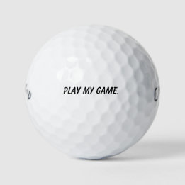 'Spiel mein Spiel' Motivations-Mantra-Geschenk Golfball