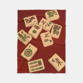 Spiel Milliamperestunde Jongg Fleecedecke (Vorderseite)