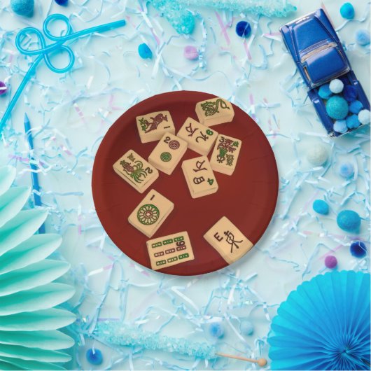 Spiel Milliamperestunde Jongg Pappteller (Party)