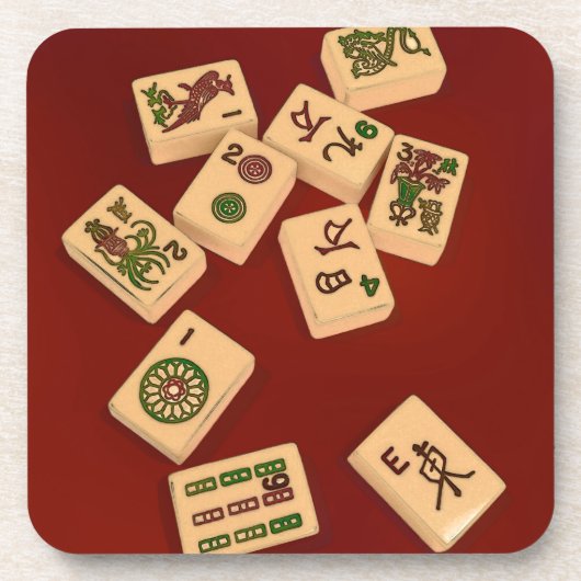 Spiel Milliamperestunde Jongg Untersetzer (Vorderseite)