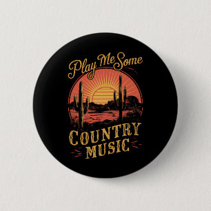 Spiel mir ein paar Country-Musik Western Cowboy Vi Button
