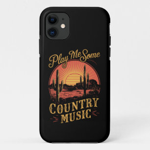 Spiel mir etwas Country-Musik Western Cowboy Vinta Case-Mate iPhone Hülle