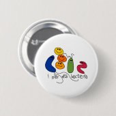 Spiel mit Bakterien Button (Vorne & Hinten)