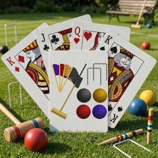 Spiel mit Croquet Playing Cards Spielkarten