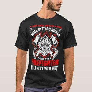 Spiel mit dem Feuerwehrmann Patriotic-US-Feuerwehr T-Shirt