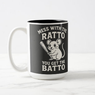 Spiel mit dem Ratto, bekommst du den Batto Lustige Zweifarbige Tasse