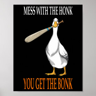 Spiel Mit Der Honk-Gans Spiel Gamer Holzkeule Co Poster
