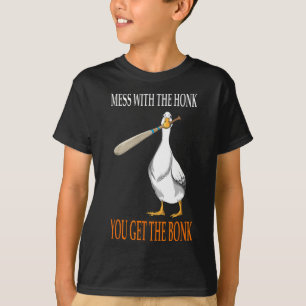 Spiel mit der Honk-Gans-Spiel-Gamer-Holzkeule Co T-Shirt