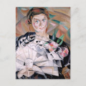 Spiel mit einem Lüfter von Alice Baille Postkarte (Vorderseite)