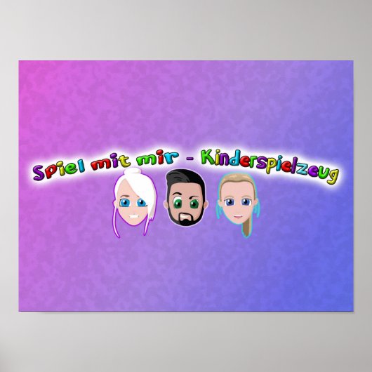 Spiel mit mir Kiderspielzeug Poster (Vorne)