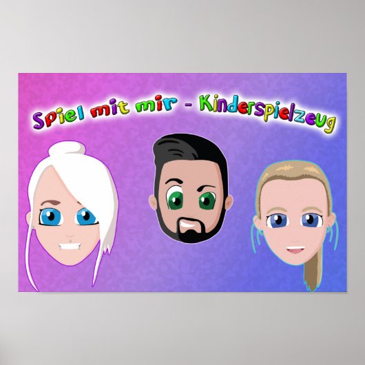 Spiel mit mir Kinderspielzeug Poster (Vorne)