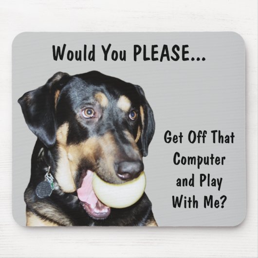 Spiel mit mir mousepad (Vorne)