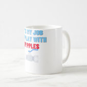 Spiel mit Nipples Funny Plumber Geschenk Pipefitte Kaffeetasse (VorderseiteRechts)
